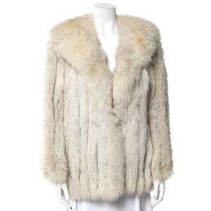 Elegant Cream Fur Coat